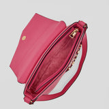 Bolso bandolera de hombro de piel vegana de CRVSH, Caetana Fucsia