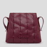 Shopper de piel vegana Candela de CRVSH, Burgundy