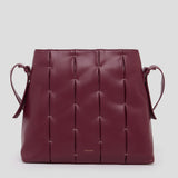 Shopper de piel vegana Candela de CRVSH, Burgundy
