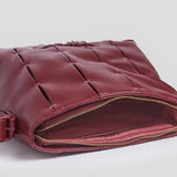 Shopper de piel vegana Candela de CRVSH, Burgundy