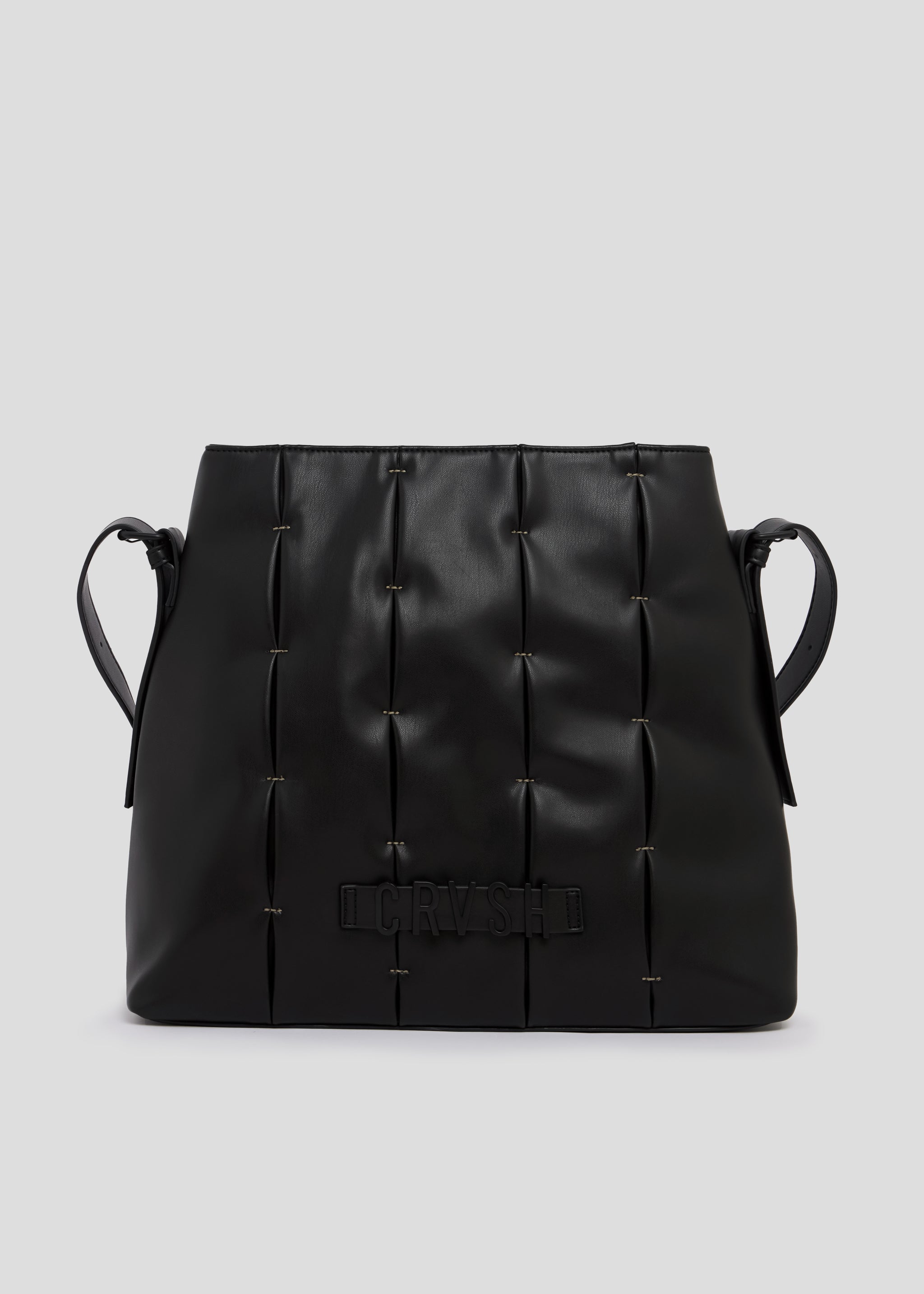 Shopper de piel vegana Candela de CRVSH, Negro