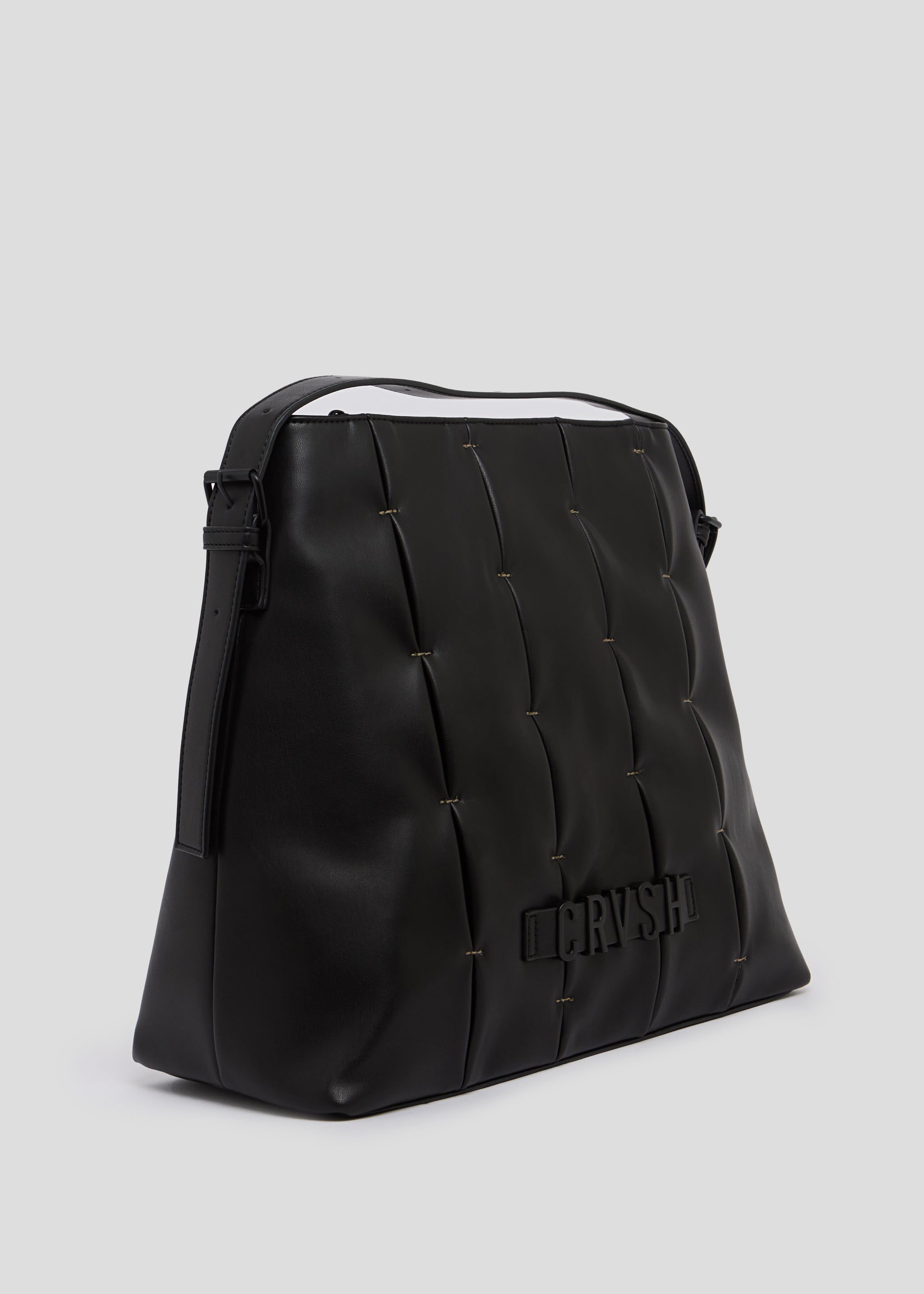 Shopper de piel vegana Candela de CRVSH, Negro