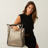 Bolso shopper Nicosia plata de CRVSH