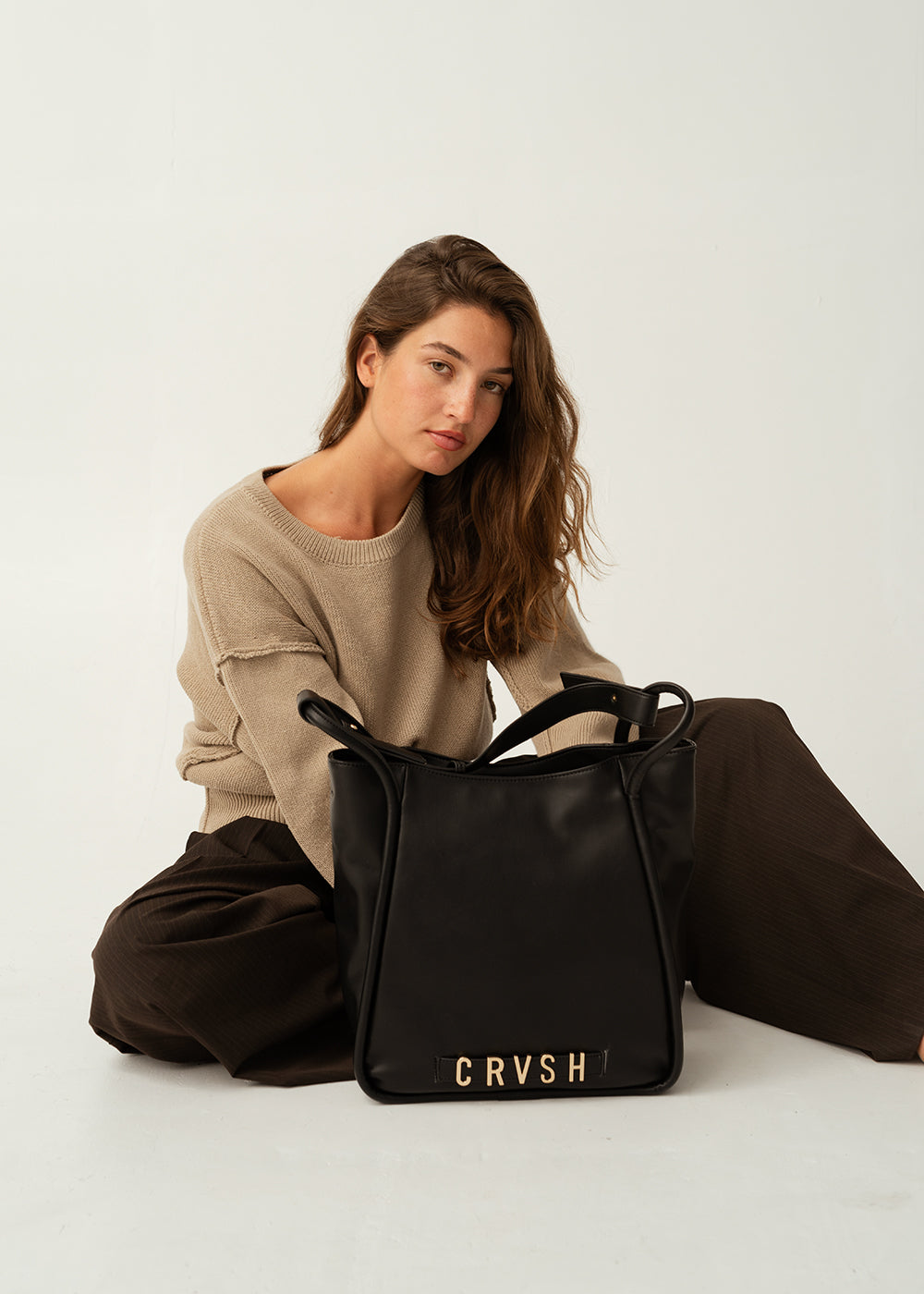 Bolso shopper Nicosia negro de CRVSH