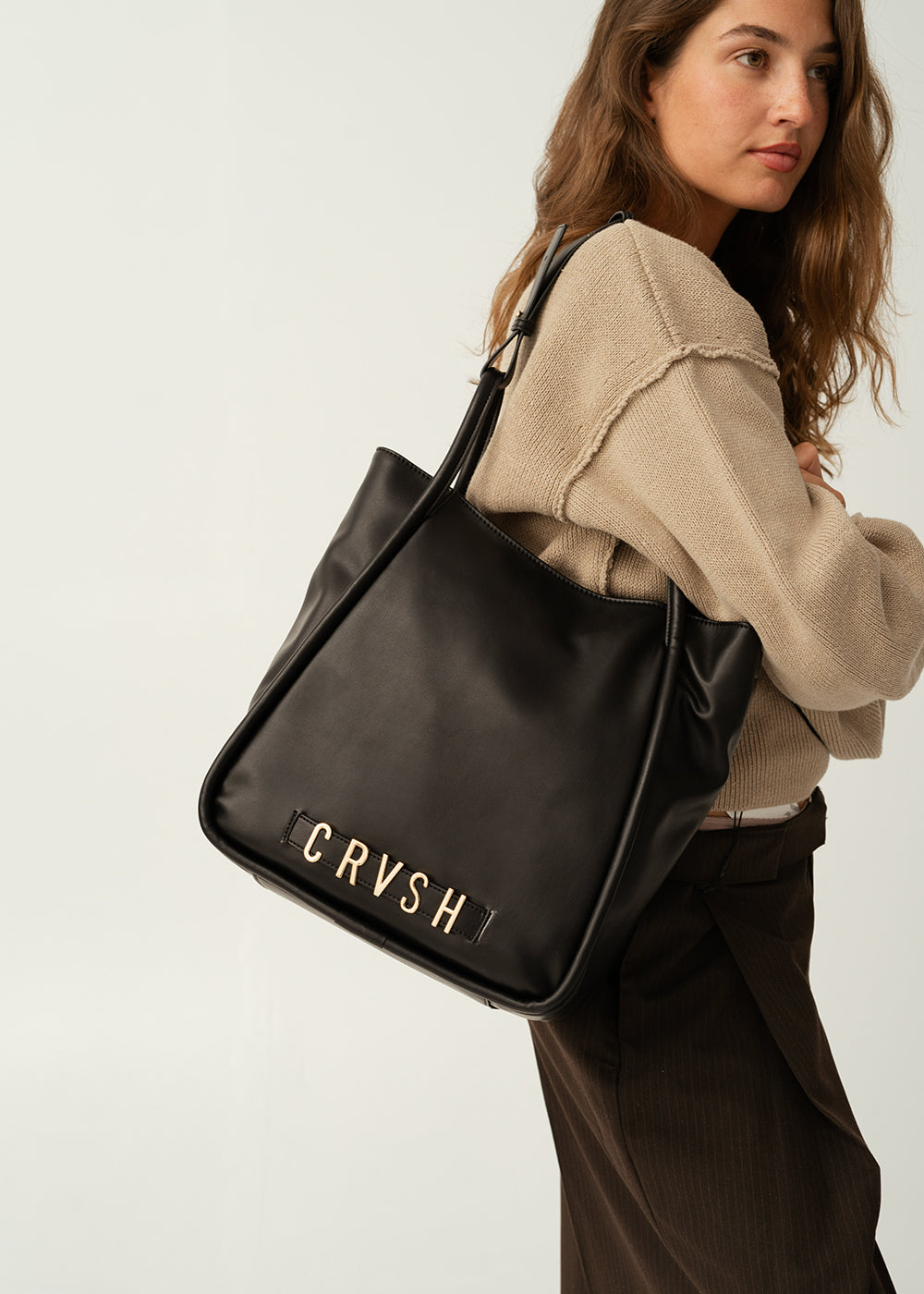 Bolso shopper Nicosia negro de CRVSH