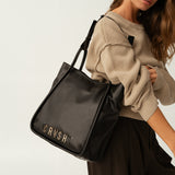 Bolso shopper Nicosia negro de CRVSH