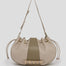 Bolso de hombto de piel vegana Heket de CRVSH, Off white-verde