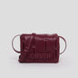 Bolso bandolera de piel vegana Lina de CRVSH, Burgundy