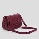 Bolso bandolera de piel vegana Lina de CRVSH, Burgundy