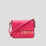 Bolso bandolera de hombro de piel vegana de CRVSH, Liset Fucsia