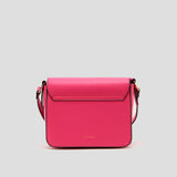 Bolso bandolera de hombro de piel vegana de CRVSH, Liset Fucsia