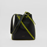 Bolso saco de piel vegana LUISA NEGRO de CRVSH