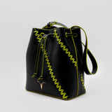 Bolso saco de piel vegana LUISA NEGRO de CRVSH