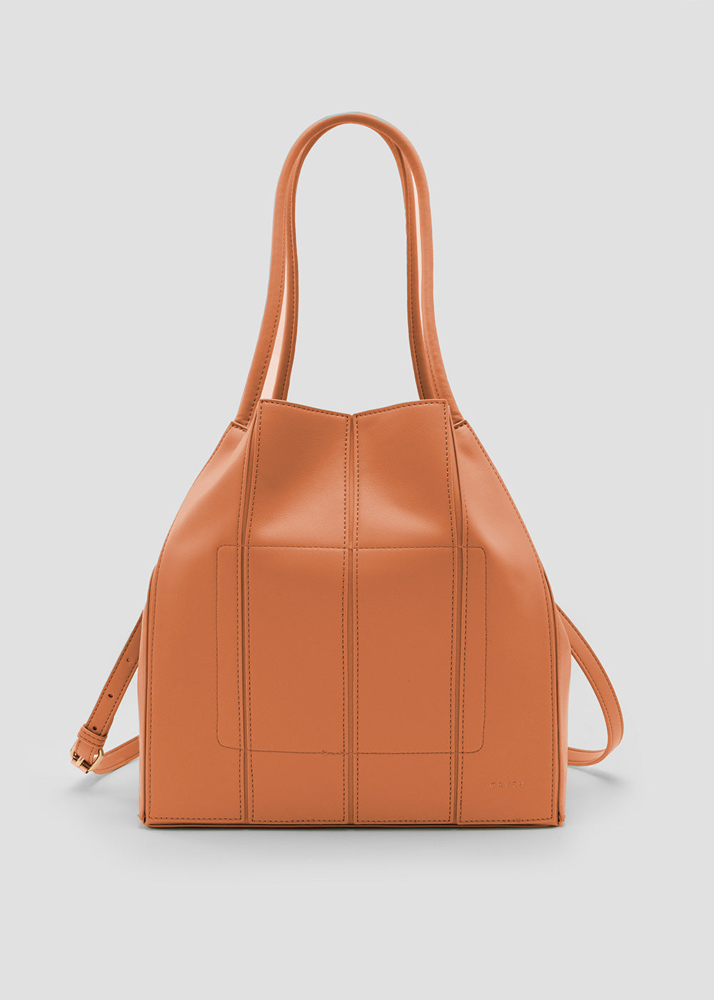 Bolso shopper de piel vegana de máxima calidad modelo MARÍA naranja