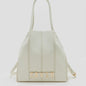 Bolso shopper de piel vegana de máxima calidad modelo MARÍA off white