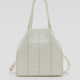 Bolso shopper de piel vegana de máxima calidad modelo MARÍA off white