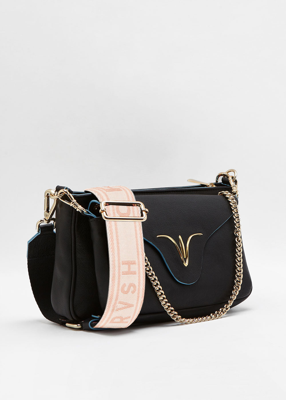 Bolso bandolera de CRVSH 3 en 1 modelo VICTORIA GLASTONBURY NEGRO