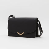 Bolso bandolera HAYLEY de piel vegana de CRVSH, NEGRO