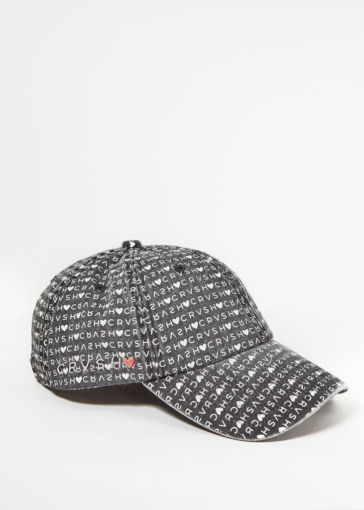 Gorra de alta calidad 100% algodón MARSHALL, de CRVSH, con tejido vaquero estampado con nuestro logotipo